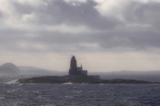 Lighthouse Grinna, Vikna, North Trondelag, Uthaug, Trøndelag, Norway, Scandinavia, Europe, Abelvær,