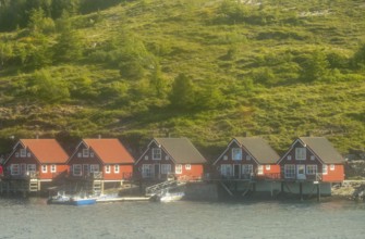 Norwegian coastal houses, boats, Roan, Trøndelag, Norway, Scandinavia, Europe, adventure travel,