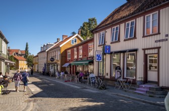 Wooden houses, Bakklandet district, Trondheim, Trøndelag, Norway, Scandinavia, Europe, adventure