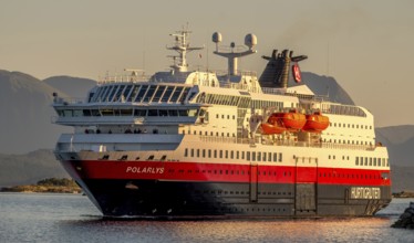 Ship MS Polarlys, harbour Molde, Møre og Romsdal, Norway, Scandinavia, Europe, adventure trip,
