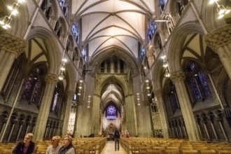 Nidaros Cathedral, cathedral, nave, altar, Trondheim, Trøndelag, Norway, Scandinavia, Europe,