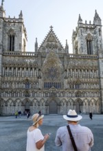 Nidaros Cathedral, cathedral, west façade, Trondheim, Trøndelag, Norway, Scandinavia, Europe,