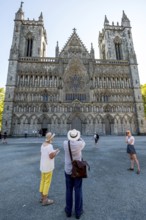 Nidaros Cathedral, cathedral, west façade, Trondheim, Trøndelag, Norway, Scandinavia, Europe,
