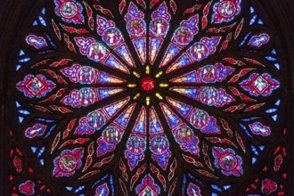 Nidaros Cathedral, cathedral, stained glass window, rose window, Trondheim, Trøndelag, Norway,