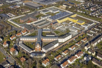 Aerial view, JVA Justizvollzugsanstalt Werl, Werl, Soester Börde, North Rhine-Westphalia, Germany,