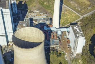 Aerial photo, RWE Generation SE Gersteinwerk power plant, Stockum, Werne, Ruhr area, North