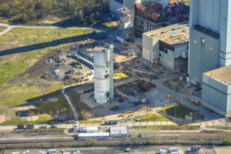 Aerial photo, RWE Generation SE Gersteinwerk power plant, Stockum, Werne, Ruhr area, North