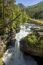 Gudbrandsjuvet canyon, Valldøla river, viewing platform, Valldal, Tafjord, Møre og Romsdal, Norway,