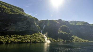 Seven Sisters Waterfall, Geirangerfjord, Geiranger, Møre og Romsdal, Norway, Scandinavia, Europe,