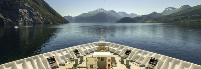 Panoramic view, bow, Storfjord, tranda, Møre og Romsdal, Norway, Scandinavia, Europe, adventure