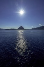 Backlight, island near Godøya, Møre og Romsdal, Norway, Scandinavia, Europe, adventure travel,