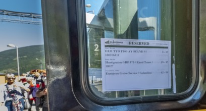 Travel on the Flam Railway, iron railway journey, Flam Railway reservation information sheet, train