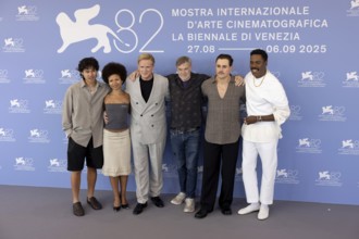 Venice, Italy - 2 September 2025: Myha'la, Gus Van Sant, Cary Elwes, Dacre Montgomery, Colman