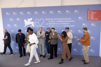 Venice, Italy - 2 September 2025: Clark Baker, Myha'la, Cary Elwes, Austin Kolodney, Dacre