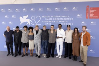 Venice, Italy - 2 September 2025: Clark Baker, Myha'la, Cary Elwes, Austin Kolodney, Dacre