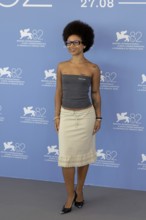 Venice, Italy - 2 September 2025: Myha'la during the Photo Call of - Dead Man's Wire - during the