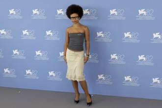 Venice, Italy - 2 September 2025: Myha'la during the Photo Call of - Dead Man's Wire - during the