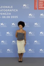 Venice, Italy - 2 September 2025: Myha'la during the Photo Call of - Dead Man's Wire - during the