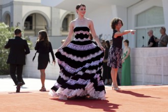 Venice, Italy - 1 September 2025: Thomasin McKenzie during the red carpet of - The Testament of Ann
