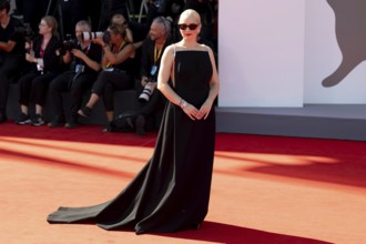 Venice, Italy - 1 September 2025: Mona Fastvold during the red carpet of - The Testament of Ann Lee