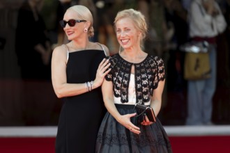 Venice, Italy - 1 September 2025: Mona Fastvold, Maria Sand during the Red Carpet of - The