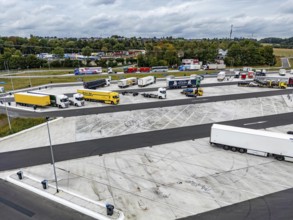 New large service area for trucks on the A1 motorway, largest parking area for trucks in North