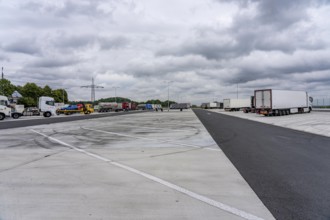 New large service area for trucks on the A1 motorway, largest parking area for trucks in North