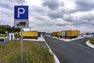 New large service area for trucks on the A1 motorway, largest parking area for trucks in North