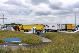 New large service area for trucks on the A1 motorway, largest parking area for trucks in North