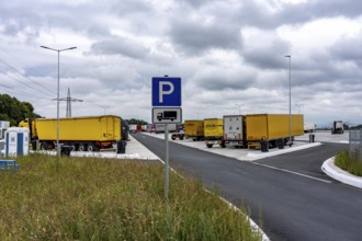New large service area for trucks on the A1 motorway, largest parking area for trucks in North