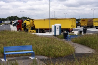 New large service area for trucks on the A1 motorway, largest parking area for trucks in North