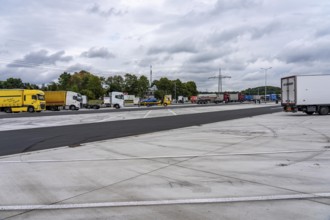 New large service area for trucks on the A1 motorway, largest parking area for trucks in North