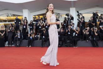 Venice, Italy - 1 September 2025: Emily Blunt during the red carpet of - The Smashing Machine -
