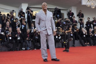 Venice, Italy - 1 September 2025: Dwayne Johnson aka The Rock during the red carpet of - The