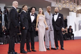 Venice, Italy - 1 September 2025: Andrea Romeo, Mark Kerr, Dwayne Johnson, Emily Blunt, Benny
