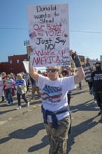Detroit, Michigan USA - 1 September 2025 - Union members march in Detroit's Labor Day parade
