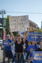 Detroit, Michigan USA - 1 September 2025 - Members of the American Federation of Government