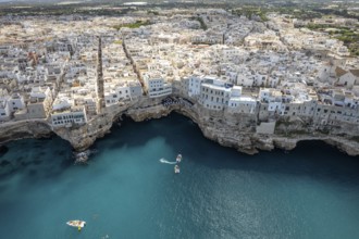 Polignano a Mare seen from above, Apulia, Italy