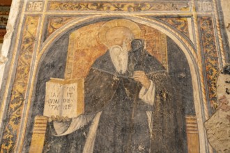 Fresco in the crypt of the Cathedral of Santa Maria Annunziata in Otranto, Apulia, Italy