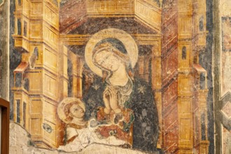 Fresco in the crypt of the Cathedral of Santa Maria Annunziata in Otranto, Apulia, Italy