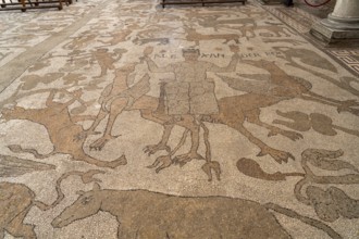 Floor mosaics in the Cathedral of Santa Maria Annunziata in Otranto, Apulia, Italy