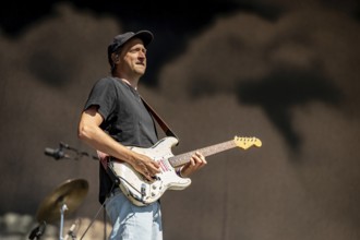 Simon Triebel, guitarist of Juli at the Superbloom Festival, day 2 at the Olympiapark, Munich,