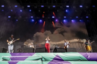 Simon Triebel (guitarist), Marcel Römer (drummer), Eva Briegel (singer), Andreas Dedi Herde