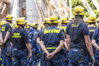 Emergency services at a major exercise lasting several days, FÜLEX25, organised by the THW, Federal