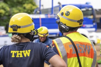Emergency services at a major exercise lasting several days, FÜLEX25, organised by the THW, Federal