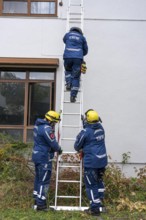 Emergency services from the infrastructure specialist group set up water, sewage, electricity and