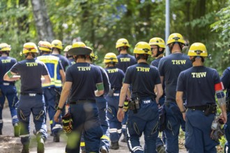 Emergency services at a major exercise lasting several days, FÜLEX25, organised by the THW, Federal