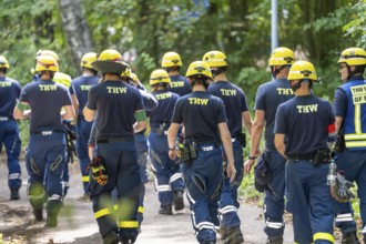 Emergency services at a major exercise lasting several days, FÜLEX25, organised by the THW, Federal