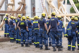 Emergency services at a major exercise lasting several days, FÜLEX25, organised by the THW, Federal
