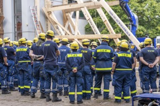 Emergency services at a major exercise lasting several days, FÜLEX25, organised by the THW, Federal